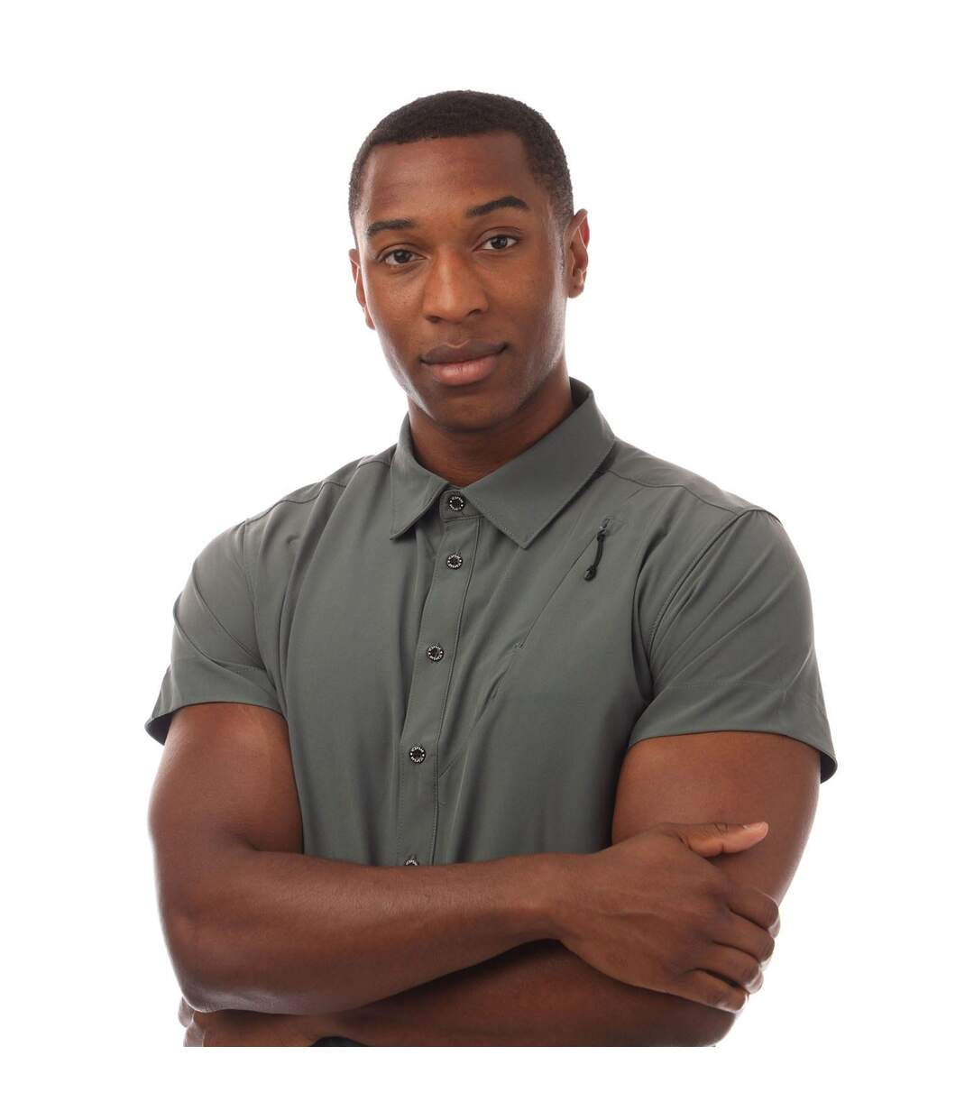 Chemise Manches Courtes Brewster Homme Vert Icepeak-4