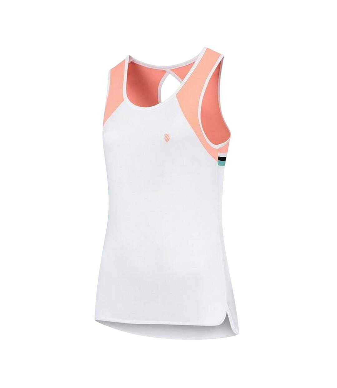 Womens/ladies Scoop Neck Regular Tank Top White Desert K-Swiss-2