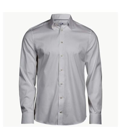 Tee Jays Mens Luxury Stretch Long-Sleeved Shirt (White) - UTPC4792