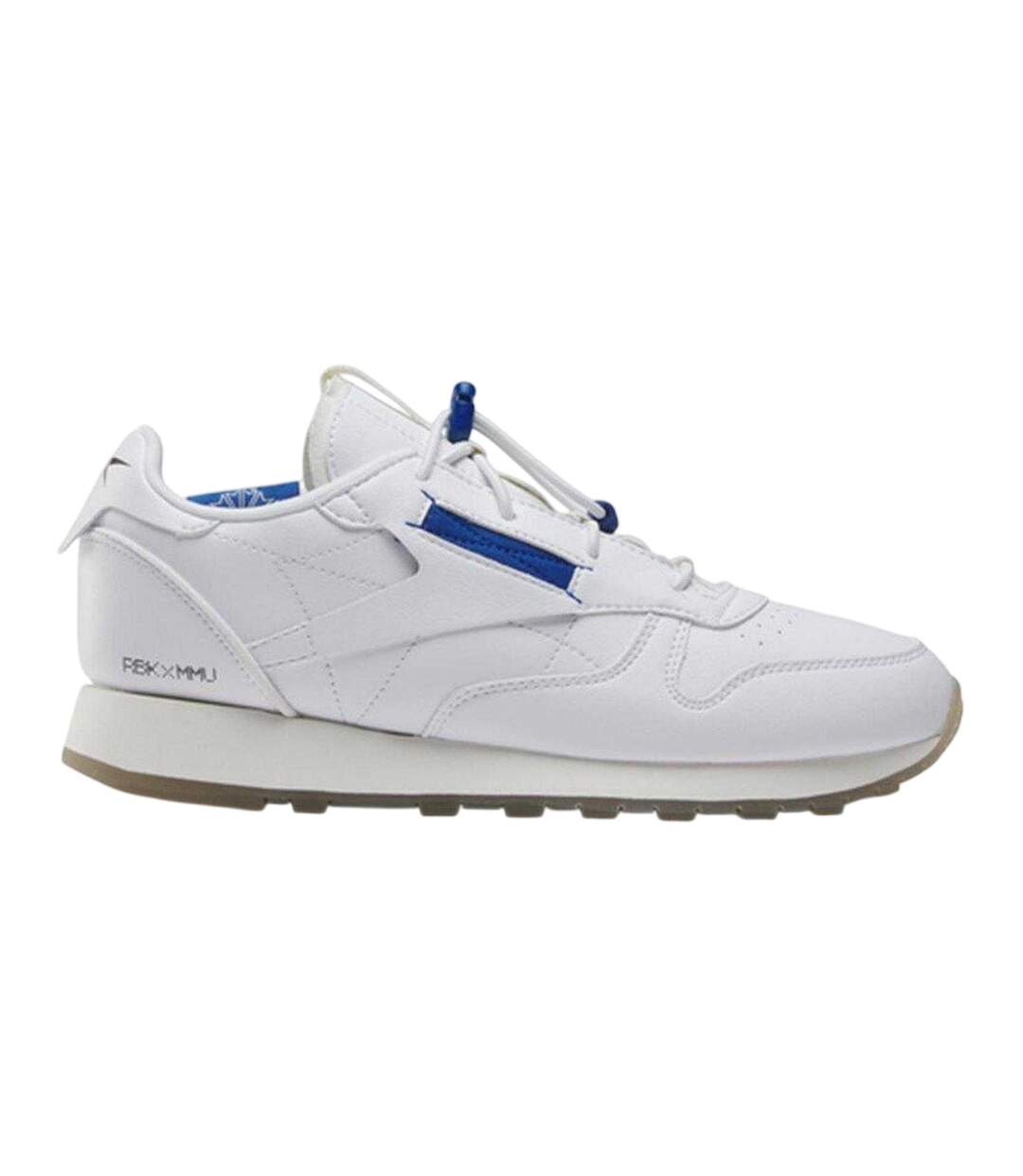 Womens/ladies Classic Milk Makeup Vegan Shoes White Blue Reebok-1