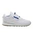 Womens/ladies Classic Milk Makeup Vegan Shoes White Blue Reebok-1