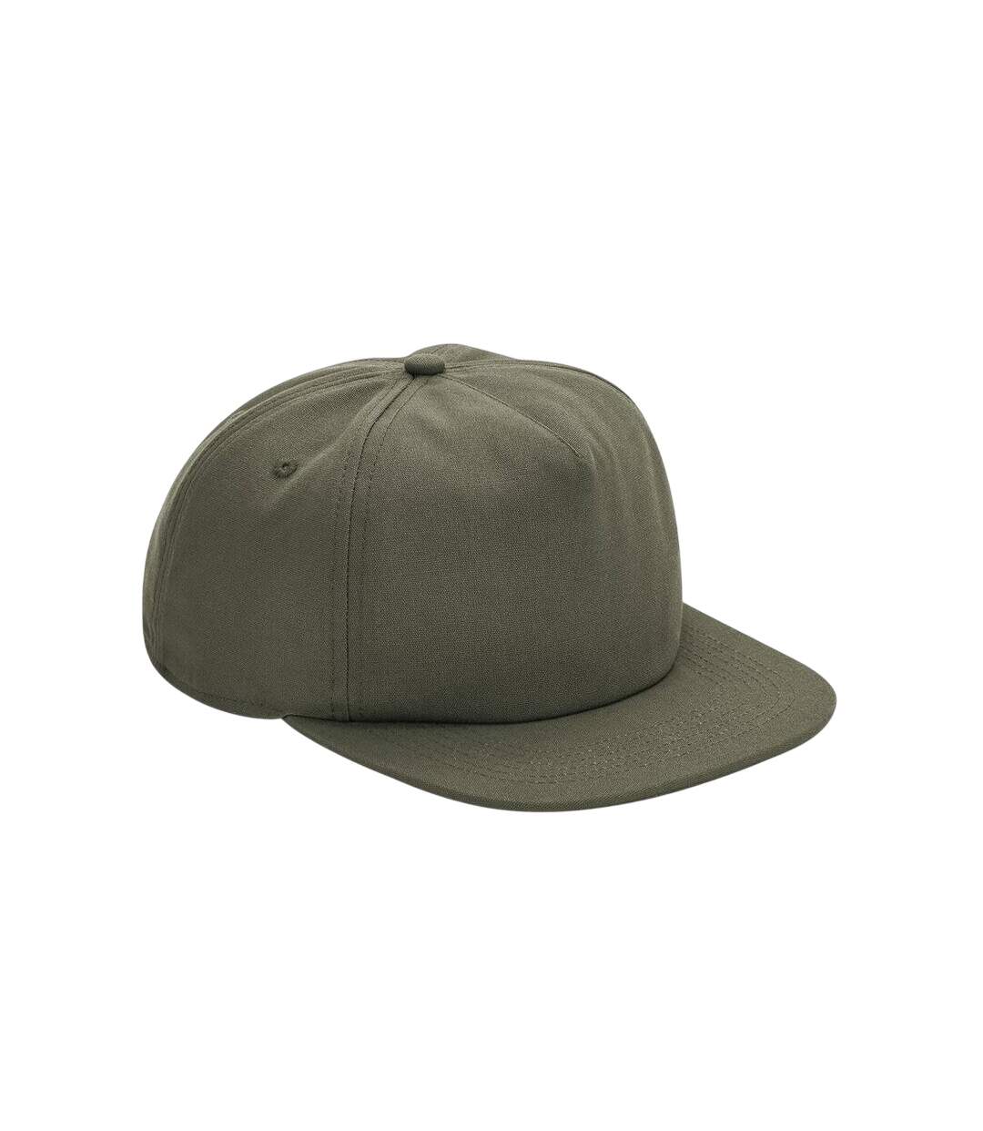 Casquette Motif/style 5 Panneaux Vert Olive Beechfield-1