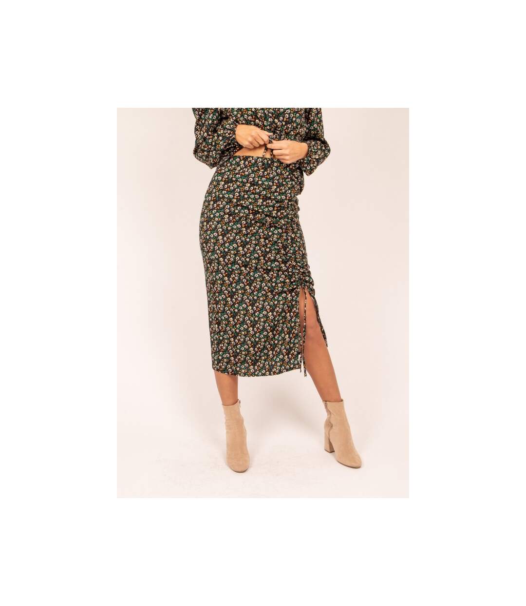 Jupe midi motifs XANITA - Dona X Lisa-1