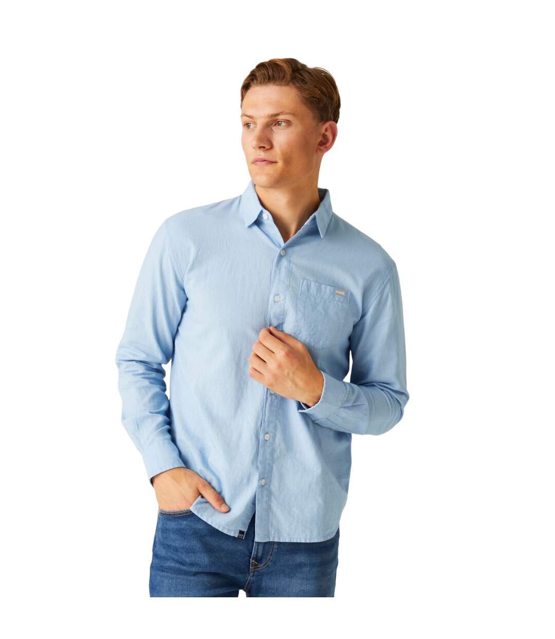 Chemise babbinswood homme bleu pâle Regatta-4