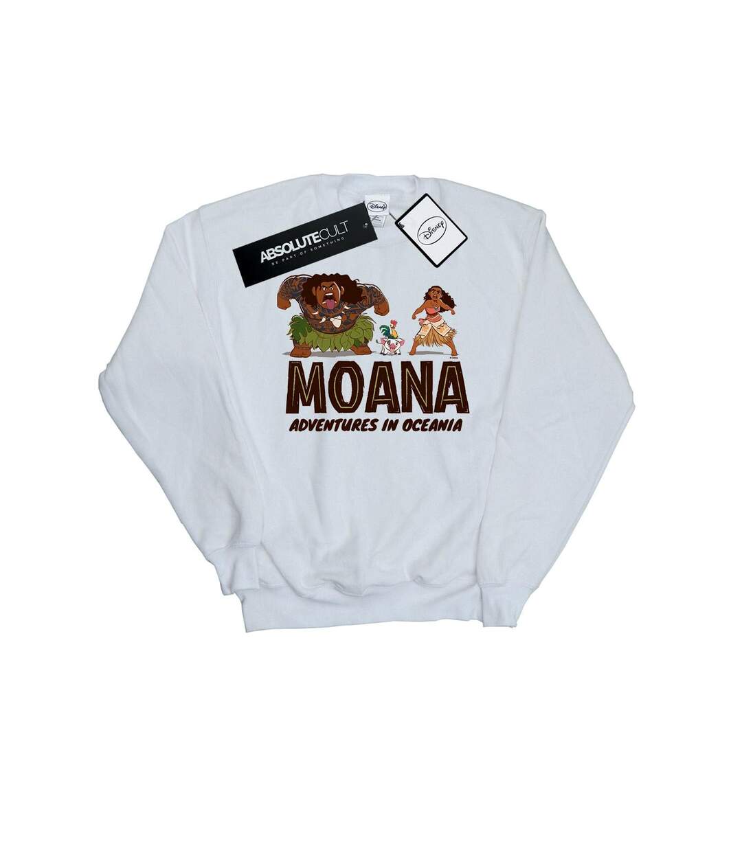Disney Sweatshirt Moana Adventures in Oceania - Femmes/Dames (Blanc) - UTBI29412-1