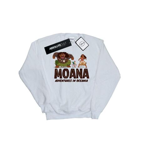 Disney Sweatshirt Moana Adventures in Oceania - Femmes/Dames (Blanc) - UTBI29412