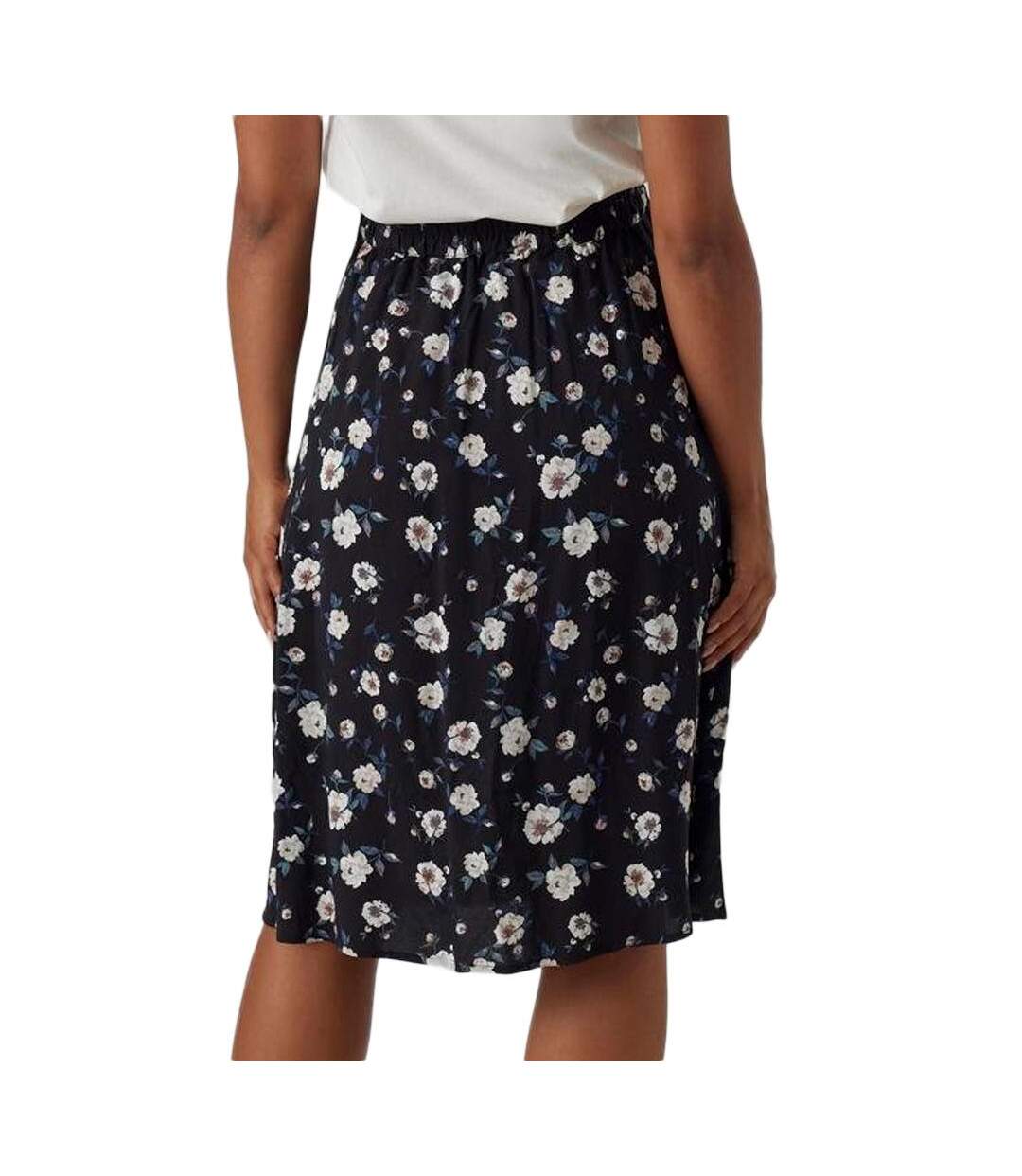 Jupe de Grossesse Noire à Fleurs Femme Vero Moda Maternity 20019110 - L