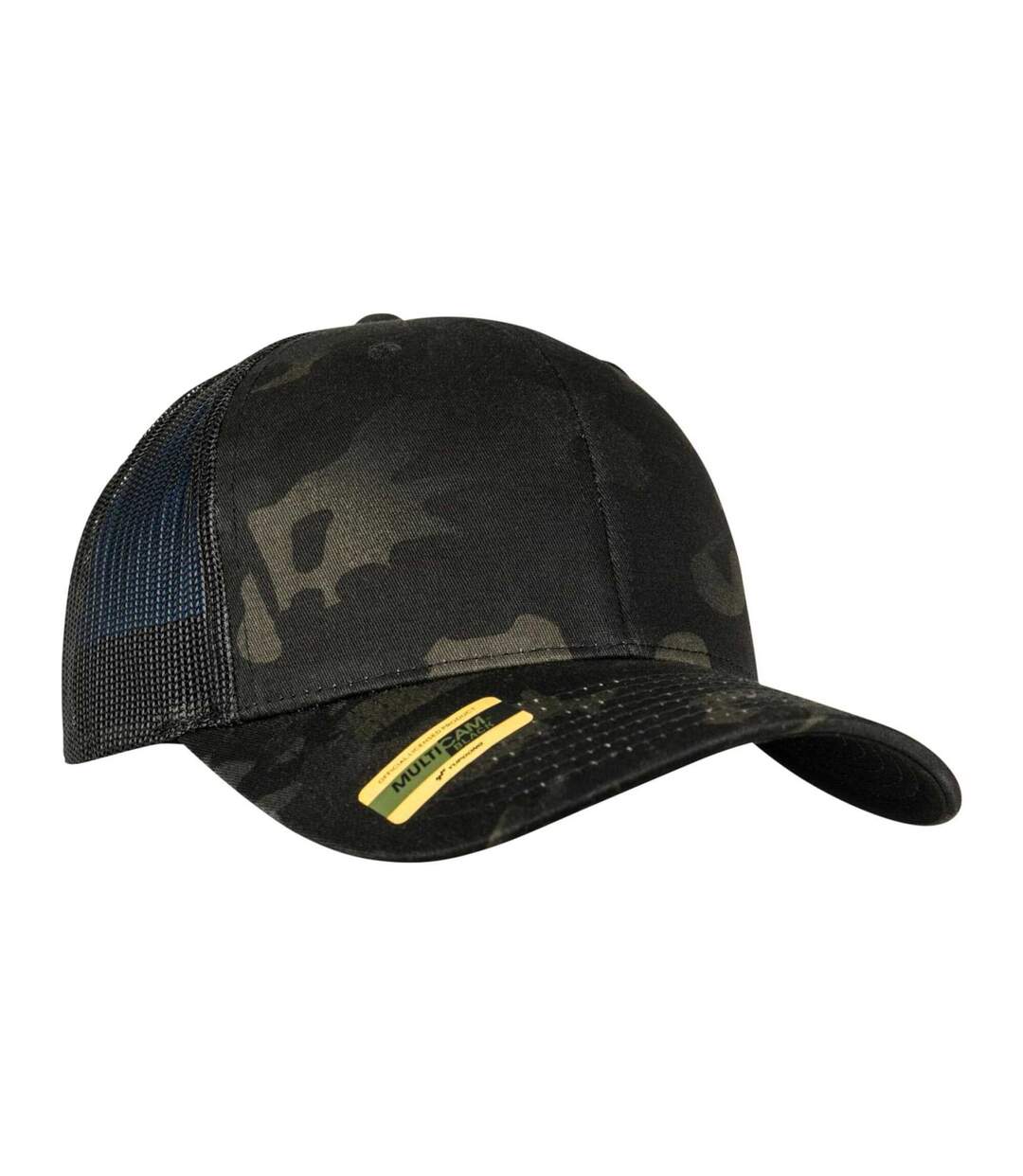Casquette Trucker Motif/style Rétro Adulte Noir Multicam Flexfit-4