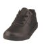 Womens/ladies Hanford Iii Leather Shoes Triple Black Ralph Lauren-2