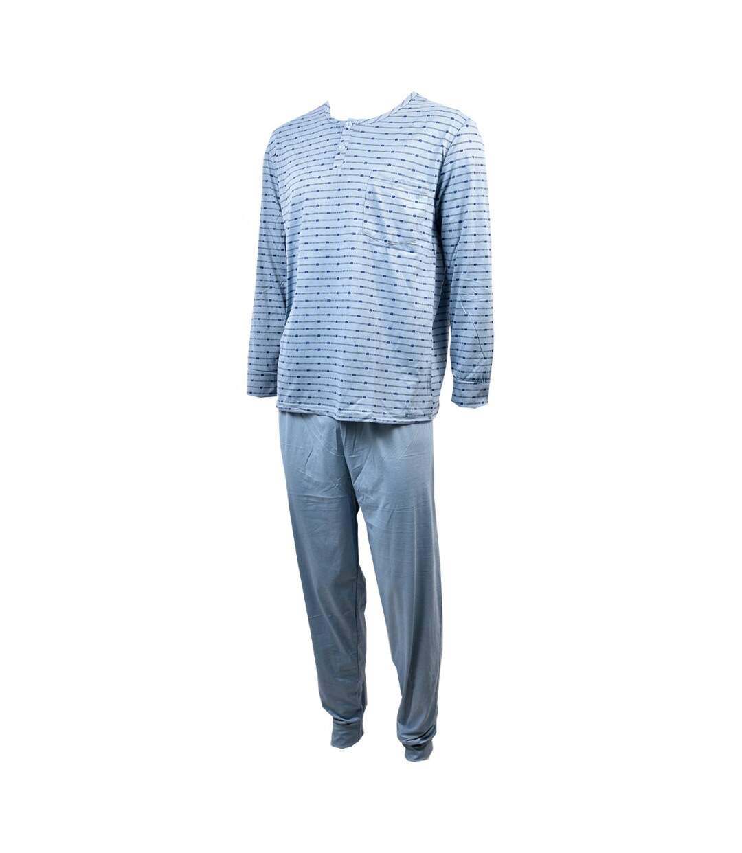 Pyjama Homme Long Eco 3009 BLEU-2