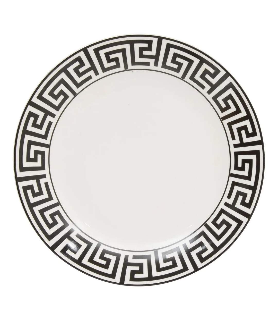 Lot de 6 Assiettes Plates The Palm Resort 26cm Noir-1