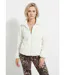 Veste fausse fourrure col montant manches longues-1