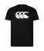 Mens Logo T-shirt Black White Canterbury-1