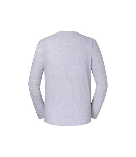 Fruit of the Loom Mens Iconic 195 Premium Long-Sleeved T-Shirt (Heather Grey)