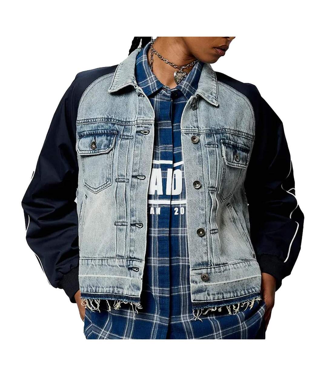 Veste bleu/noir femme kaporal voila-1