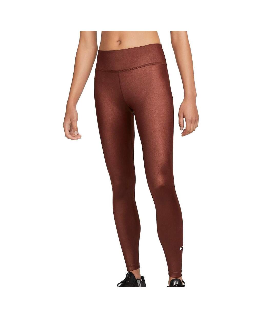 Legging Marron Femme Nike One Shine - L