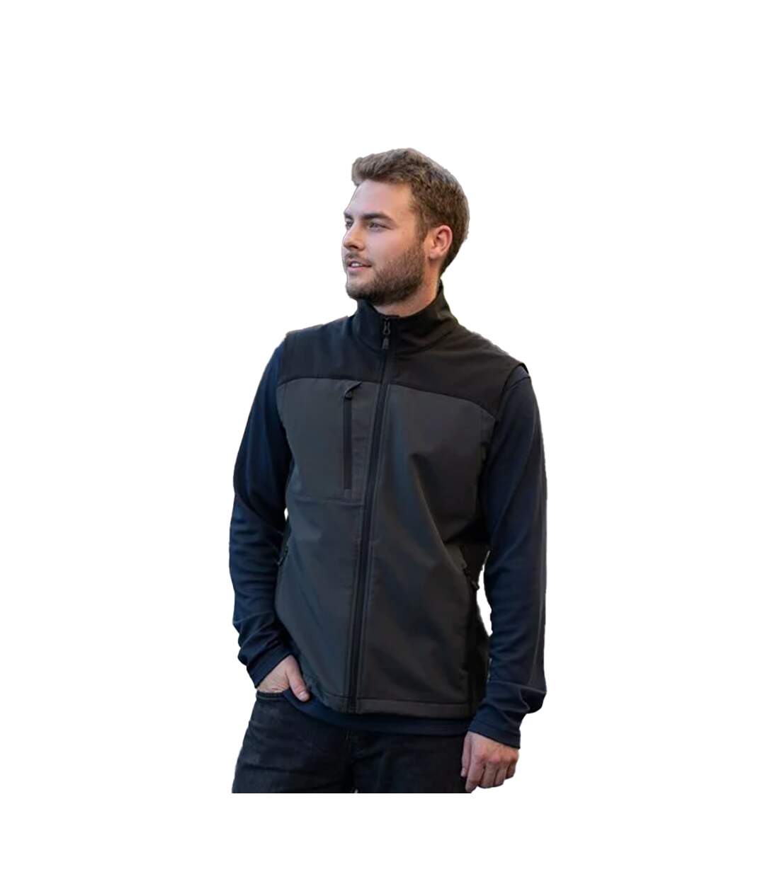 Mens Cascades Gilet Black Black Stormtech-3