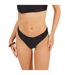 Womens/ladies Mid Rise Bikini Bottoms Black Brave Soul-4
