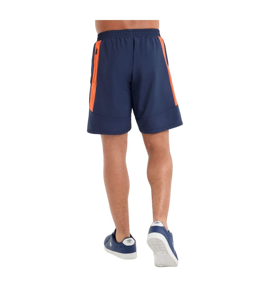 Umbro - Short de jogging PRO - Homme (Bleu marine foncé / Orange) - UTUO1704-2