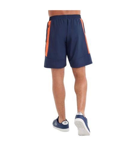 Umbro Mens Pro Woven Training Sweat Shorts (Dark Navy/Vermillion Orange) - UTUO1704