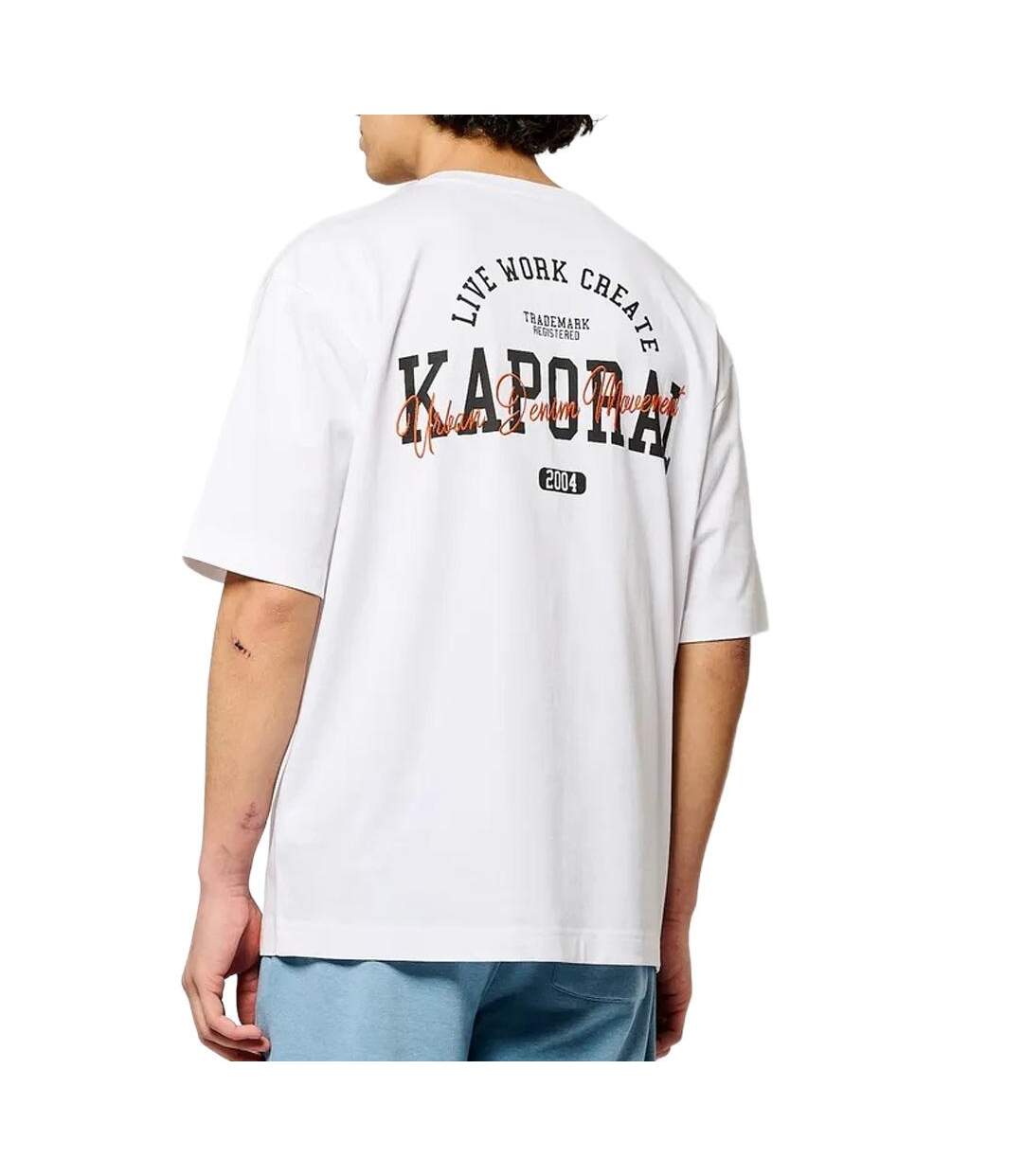 T-Shirt blanc homme kaporal joey-2