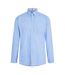 Mens Plain Oxford Button-down Shirt Pastel Blue Boss-1