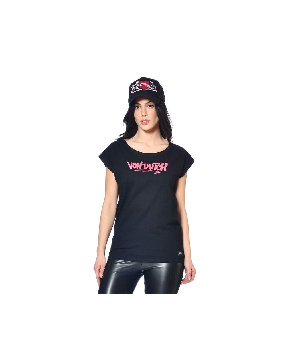 Tee shirt femme avec logo en coton Vondutch-1