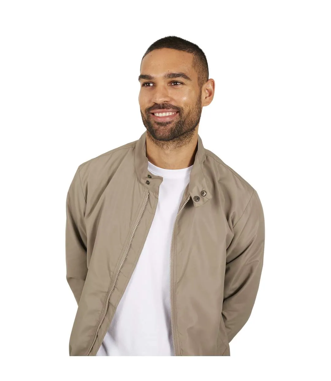 Blouson Harrington Homme Beige Gris Brave Soul-4
