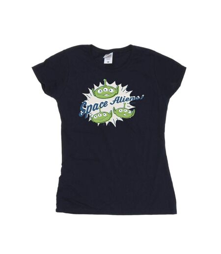 Disney T-shirt en coton Femmes/Ladies Toy Story Aliens (Bleu marine) - UTBI44291