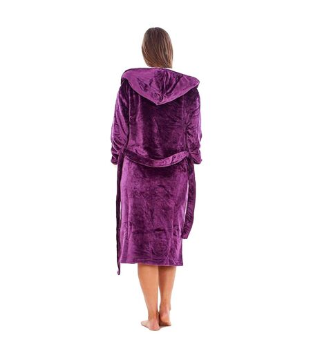 Robe De Chambre Motif/style Scintillant Femme Violet Keanu