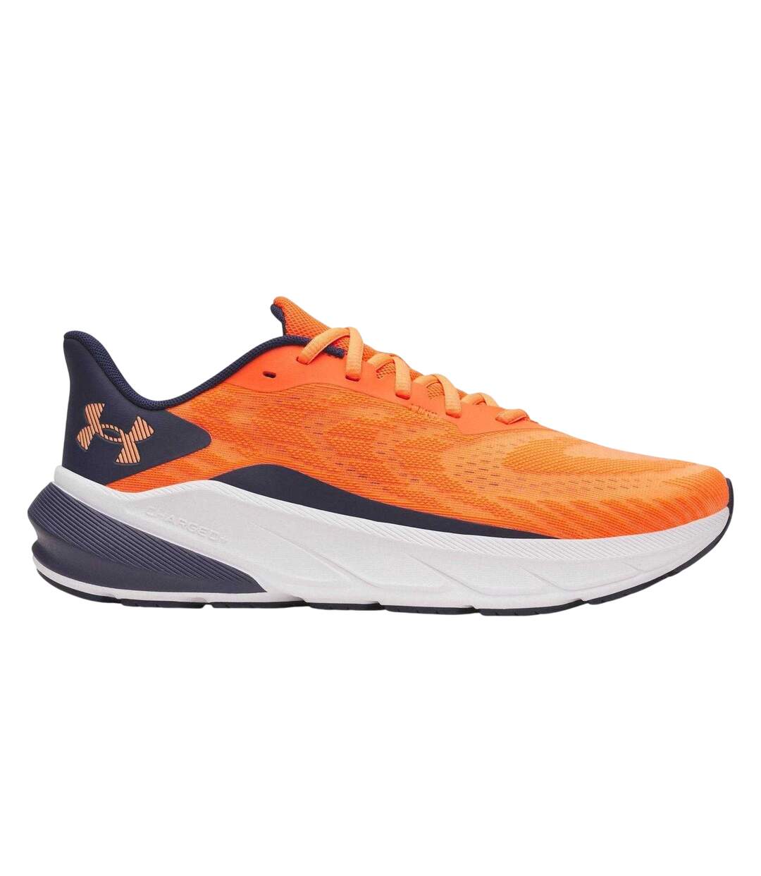 Mens Running Shoes Orange Mid Navy Under Armour-1