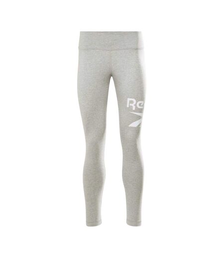 Womens/ladies Skinny Leggings Medium Grey White Reebok