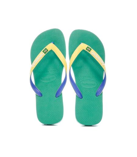 Tongs Verte/Jaune Homme Havaianas Brasil Mix