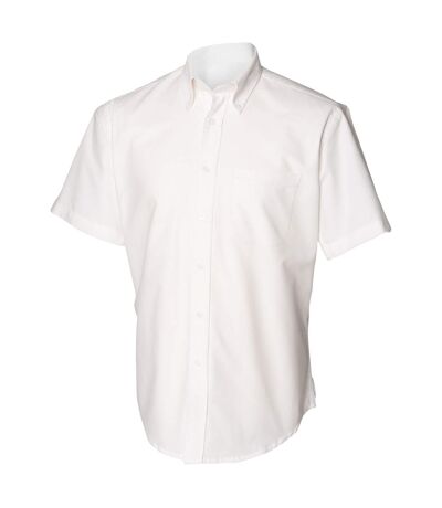 Chemise à manches courtes homme blanc Henbury