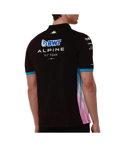 Polo noir homme kappa adlam - s