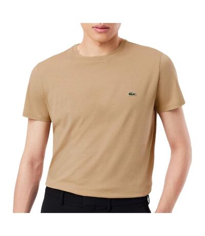 T-Shirt beige homme lacoste pima - l