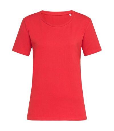 Stedman Womens/Ladies Stars T-Shirt (Scarlet Red) - UTAB469