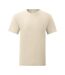 Fruit Of The Loom Mens Iconic T-Shirt (Pack of 5) (Natural)