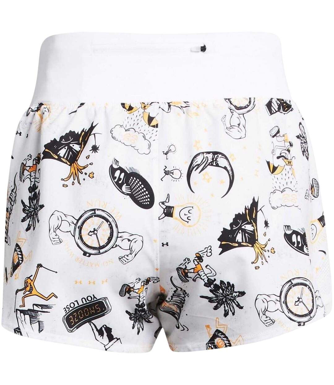 Short De Course Motif/style Imprimé Graphique Femme Blanc Under Armour-3