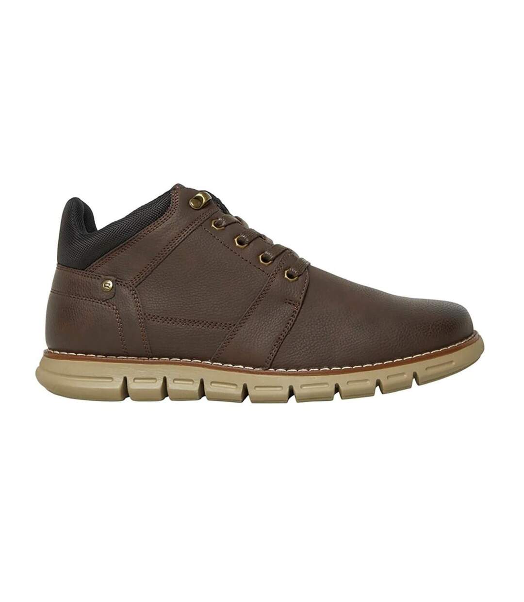 Mens Leather Lace Up Ankle Boots Brown Nicholas Deakins-1