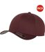 Lot de 2  casquettes de baseball homme bordeaux Yupoong-1