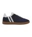 Mens Lyon Leather Cupsole Trainers Navy White Gum Patrick-1