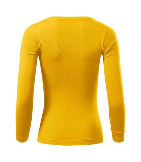 T-shirt Manches Longues Femme Jaune Malfini