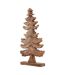 Wooden christmas tree decoration 50cm x 6cm x 16cm brown Hill Interiors-2