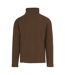 Great Outdoors Mens Kenger Half Zip Honeycomb Fleece Dark Brown Regatta-3