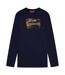 T-shirt Manches Longues Minories Homme Bleu Marine Fenchurch-1