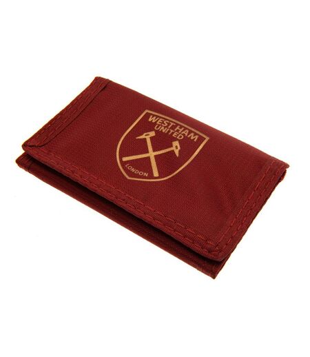 West Ham United FC Colour React Crest Wallet (Claret Red/Gold) (One Size) - UTTA9304