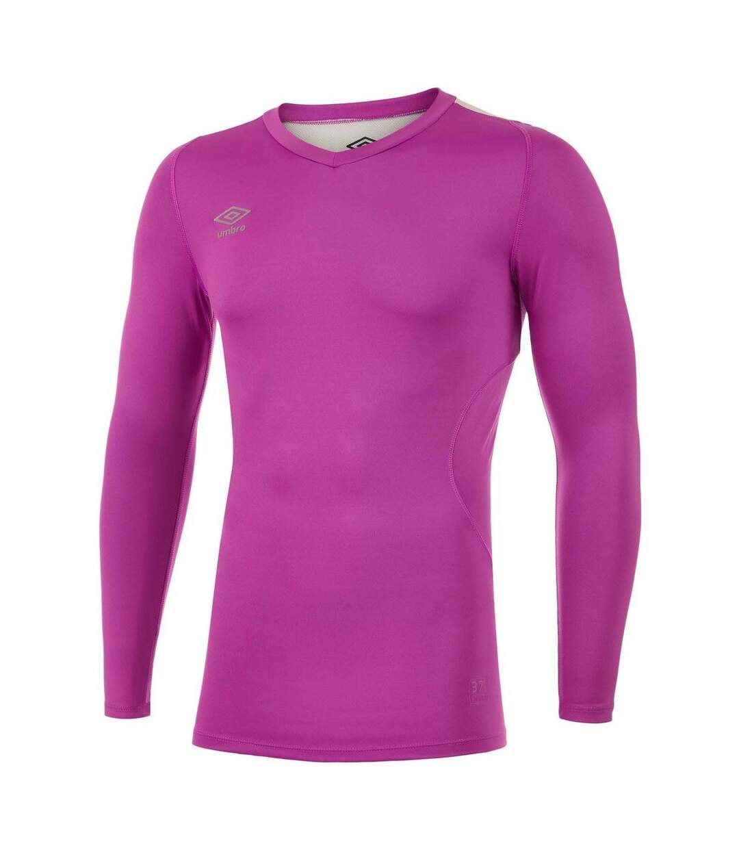 Mens elite v neck base layer top purple cactus Umbro-1