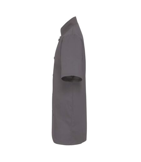 Veste de cuisinier adulte gris acier Premier