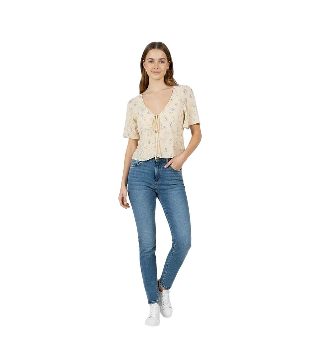 Blouse Motif/style Petites Fleurs Femme Blanc Jack Wills-3